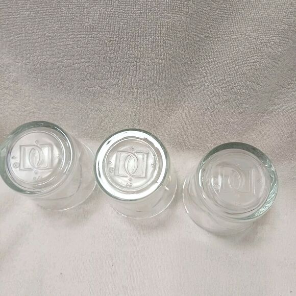 3 Vintage DOUBLE DUTCH Low ball Whiskey Glasses Diamond DD Classy Luxury Collect - Picture 9 of 16